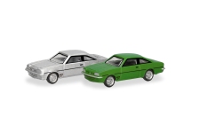 Herpa 066938 - N - Opel Manta - grün/silber (2 Stück)